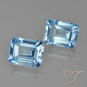 Shop natural 5.93ct スカイブルー トパーズ gems, 八角形 / エメラルドカット, from ブラジル at GemSelect. In stock, global shipping!