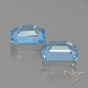 Shop natural 5.93ct スカイブルー トパーズ gems, 八角形 / エメラルドカット, from ブラジル at GemSelect. In stock, global shipping!