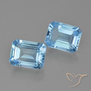 Shop natural 5.00ct スイスブルー トパーズ gems, 八角形 / エメラルドカット, from ブラジル at GemSelect. In stock, global shipping!