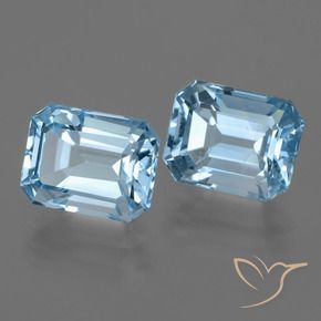 Shop natural 6.01ct スカイブルー トパーズ gems, 八角形 / エメラルドカット, from ブラジル at GemSelect. In stock, global shipping!