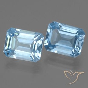 Shop natural 5.93ct スカイブルー トパーズ gems, 八角形 / エメラルドカット, from ブラジル at GemSelect. In stock, global shipping!