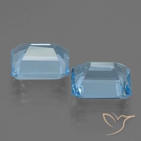 Shop natural 5.93ct スイスブルー トパーズ gems, 八角形 / エメラルドカット, from ブラジル at GemSelect. In stock, global shipping!