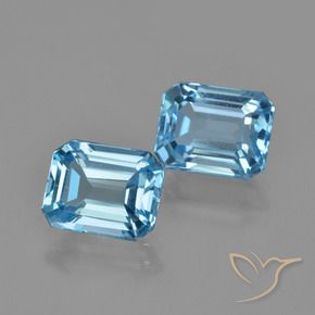 Shop natural 5.97ct スカイブルー トパーズ gems, 八角形 / エメラルドカット, from ブラジル at GemSelect. In stock, global shipping!