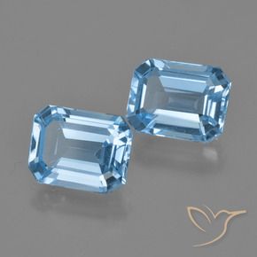 Shop natural 4.87ct スイスブルー トパーズ gems, 八角形 / エメラルドカット, from ブラジル at GemSelect. In stock, global shipping!