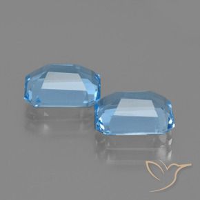 Shop natural 4.87ct スイスブルー トパーズ gems, 八角形 / エメラルドカット, from ブラジル at GemSelect. In stock, global shipping!