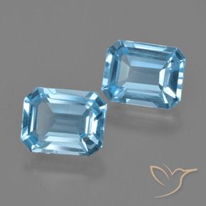 Shop natural 4.99ct スイスブルー トパーズ gems, 八角形 / エメラルドカット, from ブラジル at GemSelect. In stock, global shipping!