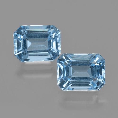 自然派の商品を探す 5.69ct スイスブルー トパーズ 宝石, エメラルドカット, ブラジル からGemSelectで. 在庫あり、世界各国へ発送!