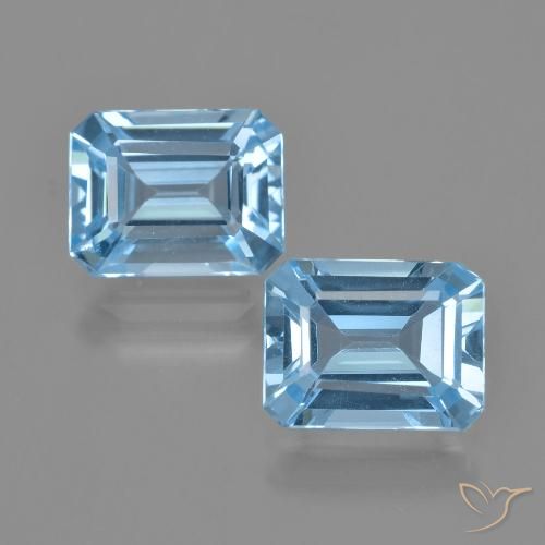 自然派の商品を探す 5.25ct スイスブルー トパーズ 宝石, エメラルドカット, ブラジル からGemSelectで. 在庫あり、世界各国へ発送!
