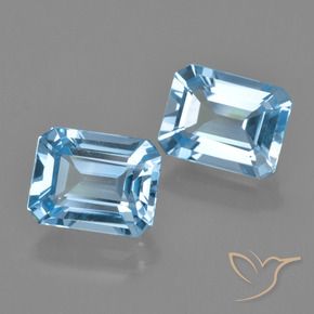 自然派の商品を探す 5.25ct スイスブルー トパーズ 宝石, エメラルドカット, ブラジル からGemSelectで. 在庫あり、世界各国へ発送!