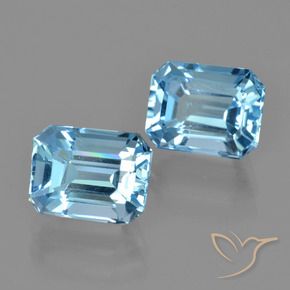 Shop natural 6.43ct スイスブルー トパーズ gems, 八角形 / エメラルドカット, from ブラジル at GemSelect. In stock, global shipping!