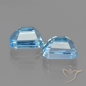 Shop natural 6.43ct スイスブルー トパーズ gems, 八角形 / エメラルドカット, from ブラジル at GemSelect. In stock, global shipping!