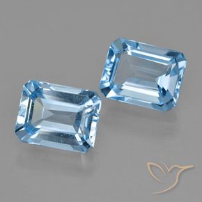 Shop natural 5.72ct スイスブルー トパーズ gems, 八角形 / エメラルドカット, from ブラジル at GemSelect. In stock, global shipping!