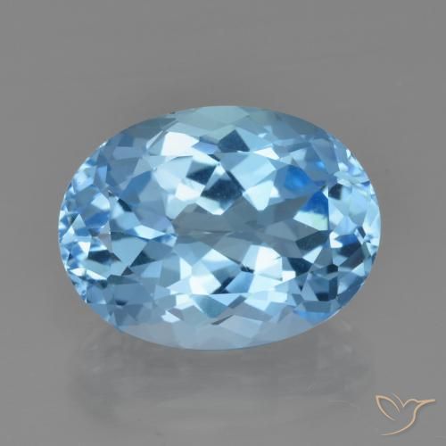 23.58ct 天然 スイスブルー トパーズ, 楕円形, VVS