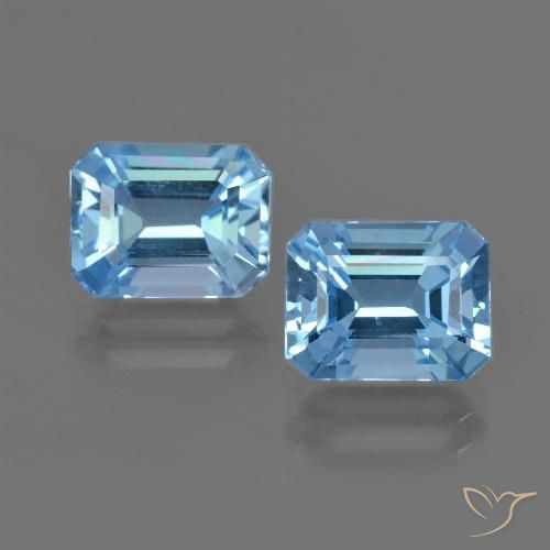 自然派の商品を探す 5.87ct スイスブルー トパーズ 宝石, エメラルドカット, ブラジル からGemSelectで. 在庫あり、世界各国へ発送!