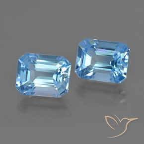 自然派の商品を探す 5.87ct スイスブルー トパーズ 宝石, エメラルドカット, ブラジル からGemSelectで. 在庫あり、世界各国へ発送!