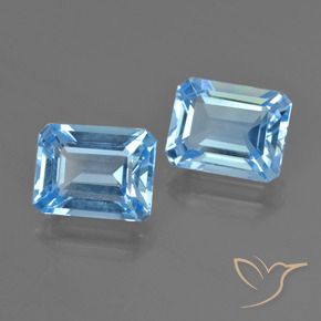 Shop natural 5.75ct スカイブルー トパーズ gems, 八角形 / エメラルドカット, from ブラジル at GemSelect. In stock, global shipping!