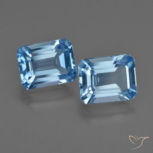 Shop natural 5.50ct スイスブルー トパーズ gems, 八角形 / エメラルドカット, from ブラジル at GemSelect. In stock, global shipping!