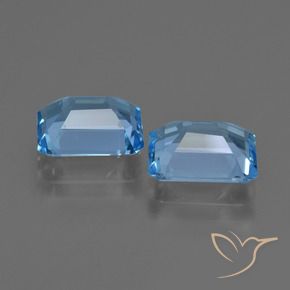 Shop natural 5.50ct スイスブルー トパーズ gems, 八角形 / エメラルドカット, from ブラジル at GemSelect. In stock, global shipping!
