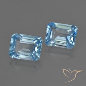 Shop natural 5.73ct スカイブルー トパーズ gems, 八角形 / エメラルドカット, from ブラジル at GemSelect. In stock, global shipping!