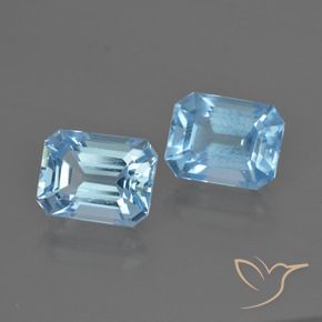 Shop natural 5.75ct スイスブルー トパーズ gems, 八角形 / エメラルドカット, from ブラジル at GemSelect. In stock, global shipping!