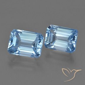 Shop natural 5.01ct スカイブルー トパーズ gems, 八角形 / エメラルドカット, from ブラジル at GemSelect. In stock, global shipping!
