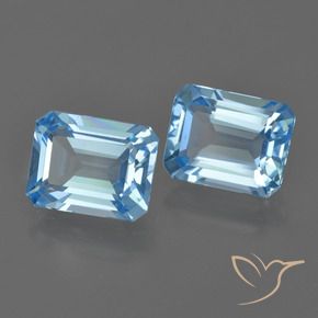 Shop natural 5.23ct スイスブルー トパーズ gems, 八角形 / エメラルドカット, from ブラジル at GemSelect. In stock, global shipping!