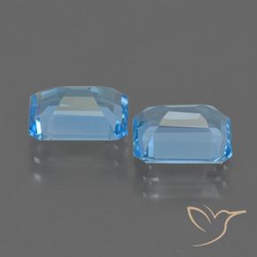Shop natural 5.23ct スイスブルー トパーズ gems, 八角形 / エメラルドカット, from ブラジル at GemSelect. In stock, global shipping!
