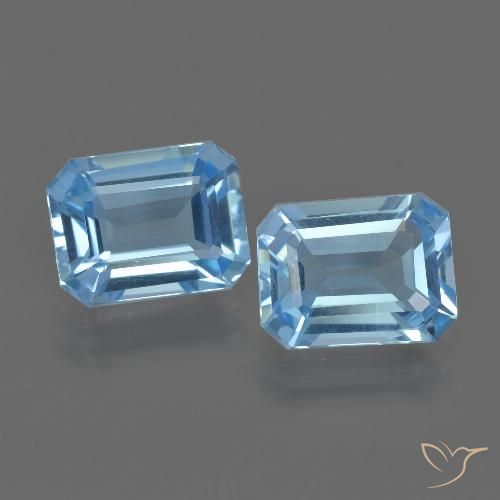 Shop natural 4.87ct スイスブルー トパーズ gems, 八角形 / エメラルドカット, from ブラジル at GemSelect. In stock, global shipping!