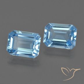 Shop natural 4.87ct スイスブルー トパーズ gems, 八角形 / エメラルドカット, from ブラジル at GemSelect. In stock, global shipping!