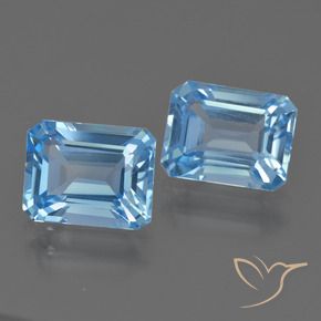 Shop natural 5.96ct スカイブルー トパーズ gems, 八角形 / エメラルドカット, from ブラジル at GemSelect. In stock, global shipping!