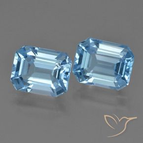Shop natural 5.73ct スカイブルー トパーズ gems, 八角形 / エメラルドカット, from ブラジル at GemSelect. In stock, global shipping!