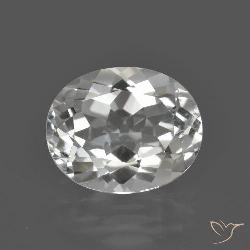 4.79ct 天然 ウォームホワイト トパーズ, 楕円形, VS