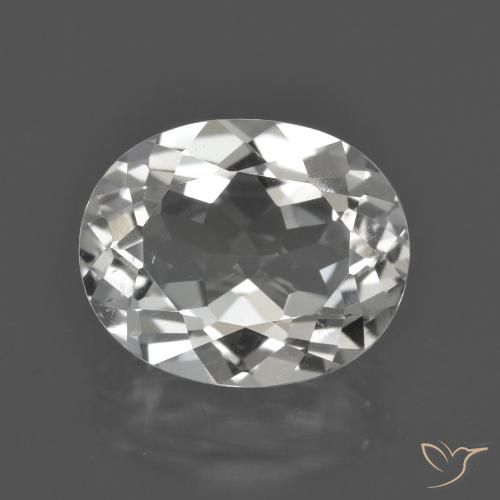 4.58ct 天然 クリアホワイト トパーズ, 楕円形, VS