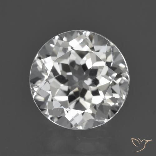4.82ct 天然 クリアホワイト トパーズ, ラウンド, VS