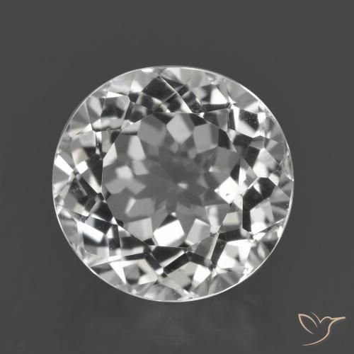 4.81ct 天然 クリアホワイト トパーズ, ラウンド, VVS-VS