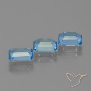 Shop natural 3.79ct スイスブルー トパーズ gems, 八角形 / エメラルドカット, from ブラジル at GemSelect. In stock, global shipping!