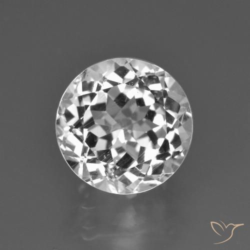 4.21ct 天然 ウォームホワイト トパーズ, ラウンド, VS