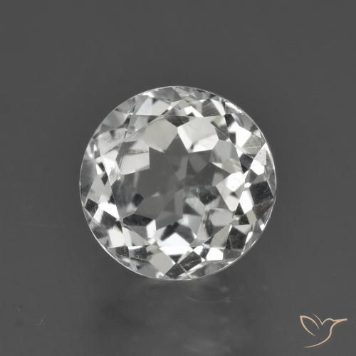 3.15ct 天然 ウォームホワイト トパーズ, ラウンド, VS
