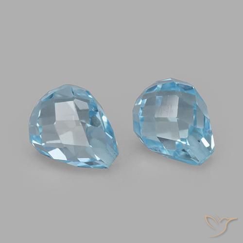 Shop natural 4.95ct スカイブルー トパーズ gems, ブリオレット, from ブラジル at GemSelect. In stock, global shipping!