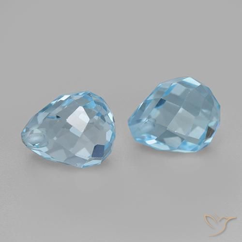 Shop natural 4.95ct スカイブルー トパーズ gems, ブリオレット, from ブラジル at GemSelect. In stock, global shipping!