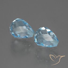 Shop natural 5.00ct スイスブルー トパーズ gems, ブリオレット, from ブラジル at GemSelect. In stock, global shipping!