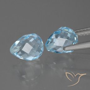 Shop natural 5.08ct スカイブルー トパーズ gems, ブリオレット, from ブラジル at GemSelect. In stock, global shipping!