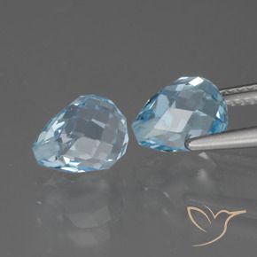 Shop natural 5.25ct スカイブルー トパーズ gems, ブリオレット, from ブラジル at GemSelect. In stock, global shipping!
