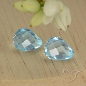 Shop natural 5.21ct スカイブルー トパーズ gems, ブリオレット, from ブラジル at GemSelect. In stock, global shipping!
