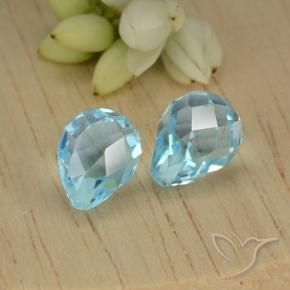 Shop natural 5.21ct スカイブルー トパーズ gems, ブリオレット, from ブラジル at GemSelect. In stock, global shipping!