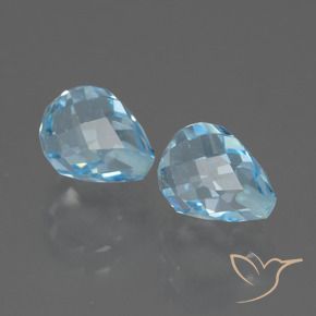 Shop natural 5.10ct スカイブルー トパーズ gems, ブリオレット, from ブラジル at GemSelect. In stock, global shipping!