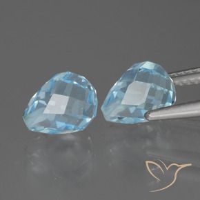 Shop natural 5.10ct スカイブルー トパーズ gems, ブリオレット, from ブラジル at GemSelect. In stock, global shipping!