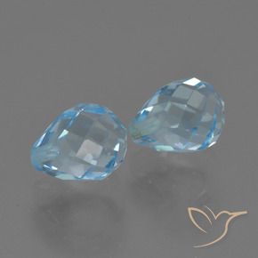 Shop natural 5.11ct スカイブルー トパーズ gems, ブリオレット, from ブラジル at GemSelect. In stock, global shipping!