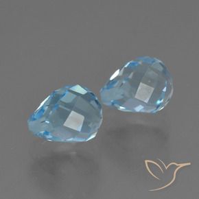 Shop natural 4.93ct スイスブルー トパーズ gems, ブリオレット, from ブラジル at GemSelect. In stock, global shipping!