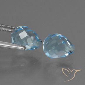 Shop natural 4.93ct スイスブルー トパーズ gems, ブリオレット, from ブラジル at GemSelect. In stock, global shipping!